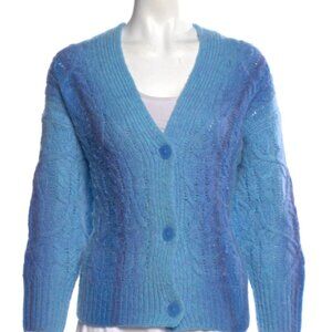 Vince Ombré Blue Cable Knit Cardigan - XS/S